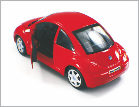 Mini voitures modèles faites sur commande rouges coulées sous pression Volkswagen New Beetle d'échelle d'alliage comme cadeau fournisseur