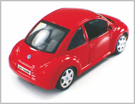 Mini voitures modèles faites sur commande rouges coulées sous pression Volkswagen New Beetle d'échelle d'alliage comme cadeau fournisseur