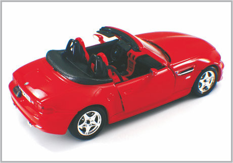 1/24 roadsters faits sur commande rouges coulés sous pression de BMW de voitures modèles d'échelle d'alliage en tant qu'à la maison Decoratio fournisseur