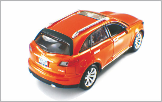 1/24 voitures modèles faites sur commande rouge-orange coulées sous pression Infiniti d'échelle d'alliage en tant qu'à la maison Decoratio fournisseur
