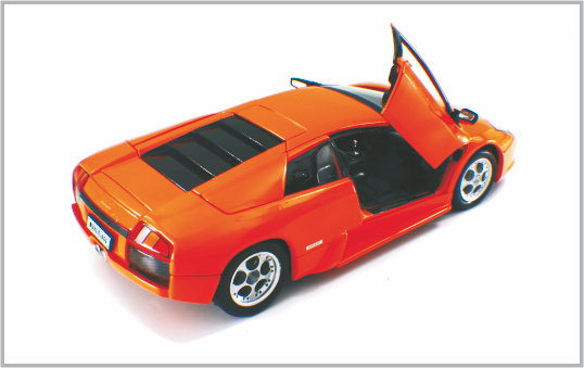 1/24 a coulé le murcielag fait sur commande rouge-orange Decoratio de Lamboighini de voitures modèles d'échelle d'alliage fournisseur