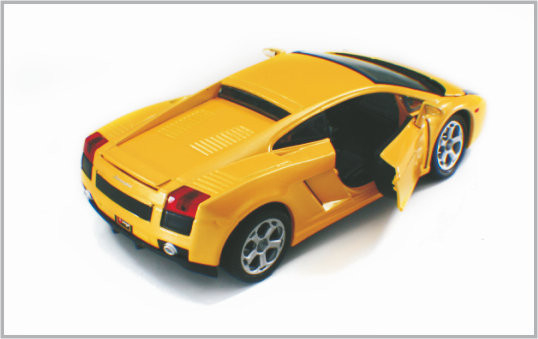 1/24 a coulé les voitures modèles faites sur commande jaunes LamboighiniGallardo d'échelle d'alliage comme collection fournisseur