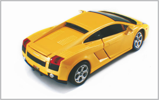 1/24 a coulé les voitures modèles faites sur commande jaunes LamboighiniGallardo d'échelle d'alliage comme collection fournisseur