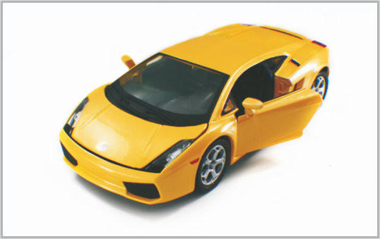 1/24 a coulé les voitures modèles faites sur commande jaunes LamboighiniGallardo d'échelle d'alliage comme collection fournisseur