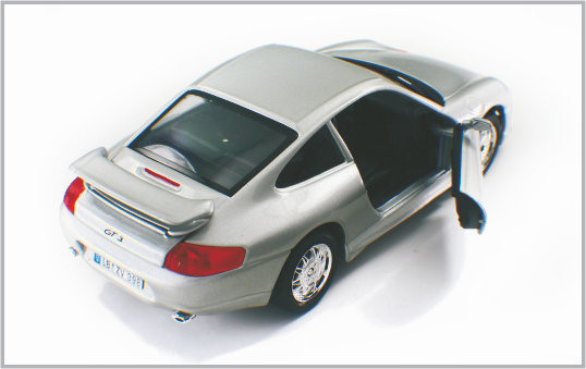 1/24 a coulé les voitures modèles faites sur commande blanches argentées Porsche GT3 d'échelle d'alliage en tant qu'à la maison Decoratio fournisseur