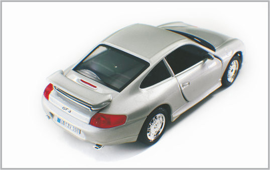 1/24 a coulé les voitures modèles faites sur commande blanches argentées Porsche GT3 d'échelle d'alliage en tant qu'à la maison Decoratio fournisseur