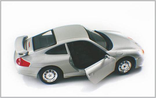1/24 a coulé les voitures modèles faites sur commande blanches argentées Porsche GT3 d'échelle d'alliage en tant qu'à la maison Decoratio fournisseur