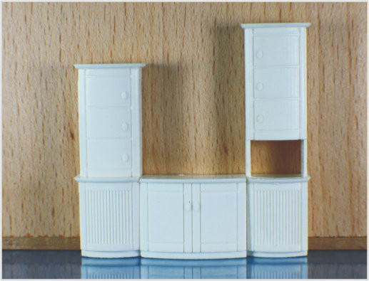Modèle d'échelle OO moderne maisons modèle à l'échelle architecturale mobilier Cabinet 1025-02 fournisseur