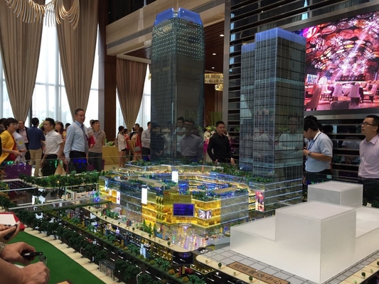 Logez le fabricant modèle architectural miniature avec le système d'éclairage fournisseur