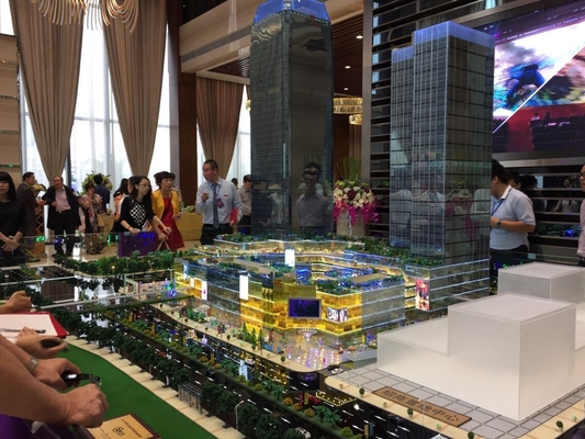 Logez le fabricant modèle architectural miniature avec le système d'éclairage fournisseur