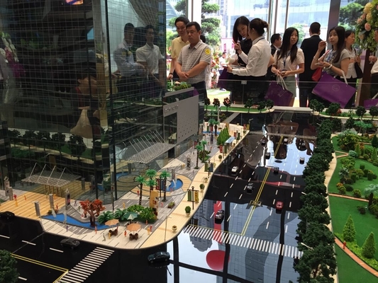 Logez le fabricant modèle architectural miniature avec le système d'éclairage fournisseur