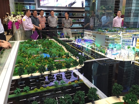 Logez le fabricant modèle architectural miniature avec le système d'éclairage fournisseur