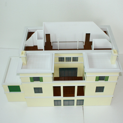Base architecturale miniature en bois de disposition de modèles de bâtiment commercial fournisseur