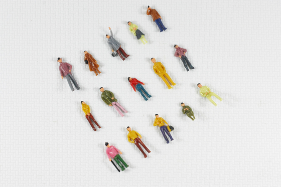 Chiffre de peinture d'échelle de 1:75 de personnes architecturales de modèle matériaux des kits 2.5cm/modèle fournisseur